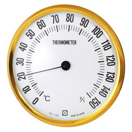 クレセル 乾式サウナ用温度計 SA-150 （0～150℃、Φ150mm）
