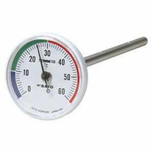 SATO 佐藤計量器 バイメタル地温計 1408-00 （0～60℃）