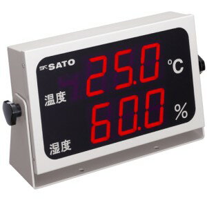 ■ 文字高約57mmのLEDを採用、温度と湿度を同時表示するデジタル温湿度表示器です。 ■ マルチアングルタイプですので表示部の角度を可変できます。 ■ 入力はDC4-20mAに対応しております。 ■ 温湿度変換器SK-RHC-I（4-20mA）との接続が可能です。 ■ 上下限警報機能付です。　※ブザー、回転灯などの接続が可能です。 この商品は受注生産のため、納期はご注文から7日程かかります。表示範囲温度：-10.0〜60.0℃、　湿度：5.0〜99.9%rh 分解能温度：0.1℃、　湿度：0.1%rh 表示精度温度：±（0.2＋1digit）℃、　湿度：±（0.2＋1digit）%rh 表示サンプリング約1秒／約10秒切替（設定スイッチにて切替） 表示7セグメント赤色LED　文字高約57mm 使用環境0〜50℃　85%rh以下（結露なきこと） 入力接続端子台 入力温度：DC 4〜20mA（-15.0〜65.0℃）、　湿度：DC 4.8〜19.98mA（5.0〜99.9%rh） 警報出力（リレー接点）最大定格 ・負荷電圧：最大AC／DC 280V ・連続負荷電流：最大100mA ※標準はAC/DC仕様ですが、下記AC仕様へ変更可能です。（注文時にご指定ください） 最大定格 ・負荷電圧：AC100〜240V ・連続負荷電流：0.1〜1A 電源DC12V　約4.8W　（専用ACアダプタ付属） ※ACアダプタ　一次側：AC100V〜240V　50/60Hz　0.3A　／二次側：DC12V　1A 注意：PSE認証はAC100Vでの取得品です。国内ではAC100Vでご使用ください。 材質本体：一般構造用圧延鋼材（SPCC）、パネル：アクリル樹脂 寸法(W)360×(H)202×(D)85mm　（突起部を除く） 質量約3.8kg 付属品ACアダプタ×1ヶ、取扱説明書×1冊 ※ 当商品は、接続するセンサにより、トレーサビリティ書類（校正証明書、校正成績書、トレーサビリティ体系図、基準器成績書等）の発行が可能です。また、JCSS校正証明書の発行が可能です。すべて別途お見積りとなります。ご要望欄にその旨を記載して、ご注文ください。後日、注文確定メールで販売価格をご連絡いたします。なお、事前見積り対応も行います。