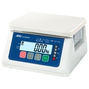 【在庫1個限り特価】 A＆D 検定付き 防塵・防水デジタルはかり SJ-2000WP-A1 使用地域：A1 北海道 （秤量：2kg）