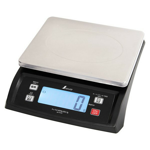 シンワ測定 デジタルはかり SD 6000g 取引証明以外用 70029 （秤量：6kg）