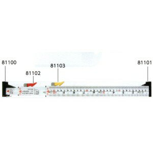 シンワ測定 突き当てAフック付・ナット・ネジセット 3倍尺のび助一方向式II用 81100
