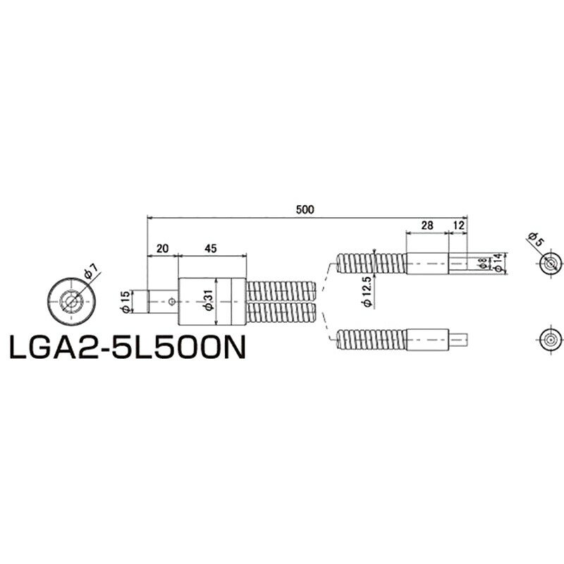ハヤシレピック ライトガイド LGA2-5L500N