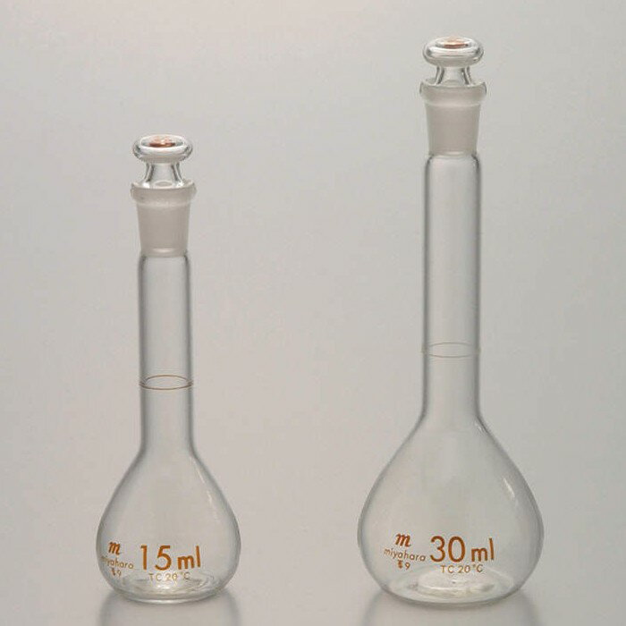 宮原計量器製作所 メスフラスコ 白 60ml