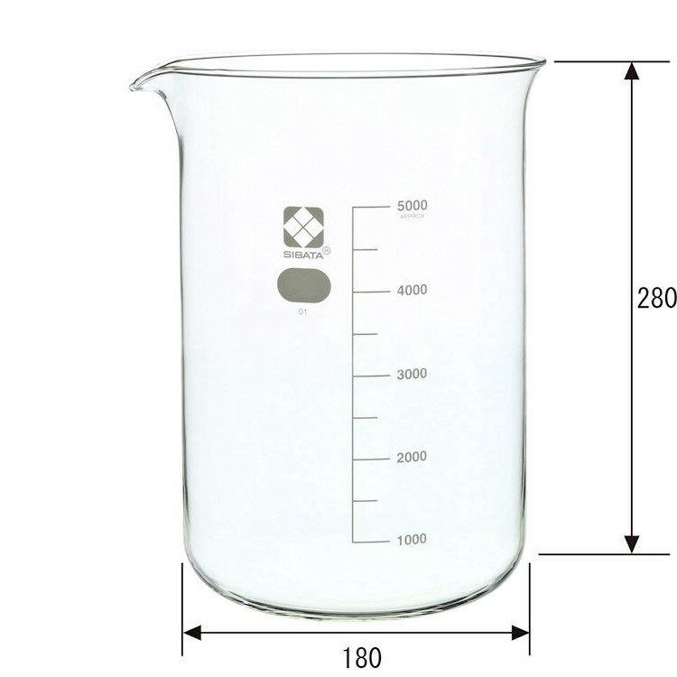 柴田科学 ビーカー 5000ml