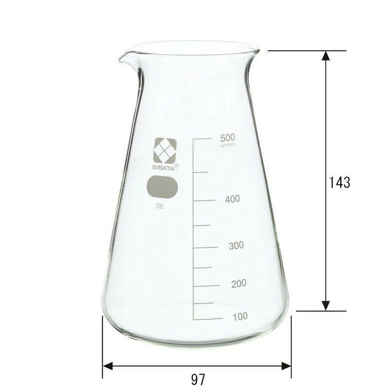 柴田科学 コニカルビーカー 500ml