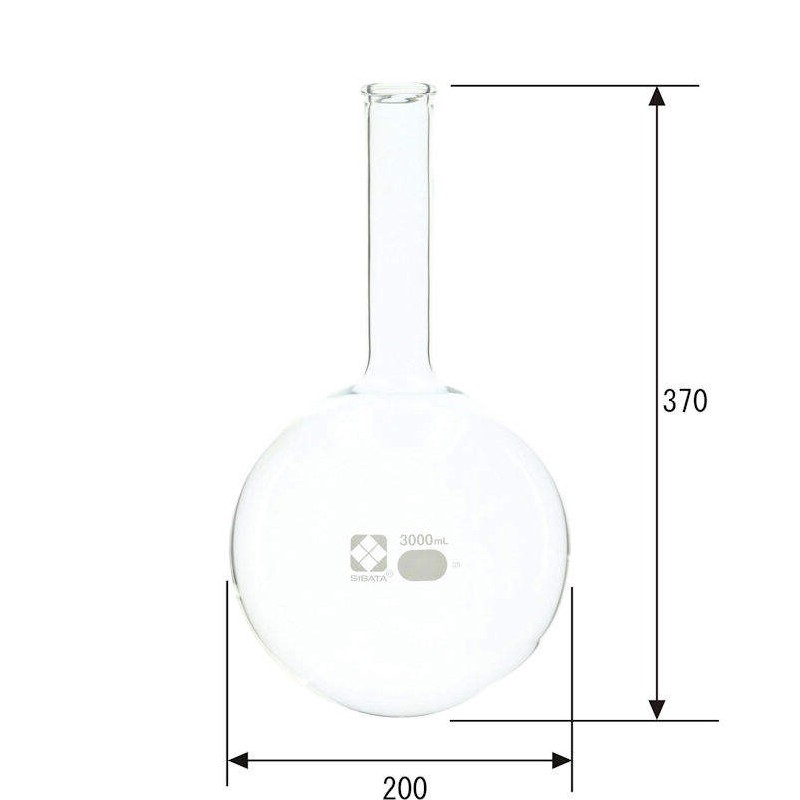 柴田科学 丸底フラスコ 3000ml