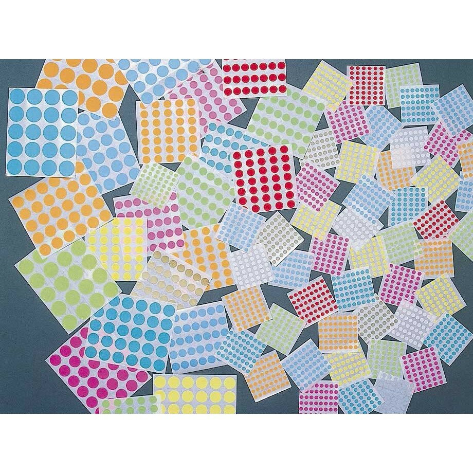 サンプラテック ドットラベル φ11 D11S（1000ラベル） シャトルーズ 13067 1組（1000枚）