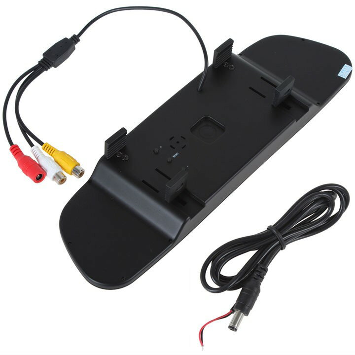 ルームミラーモニターDC12/24V対応薄型/軽量設計バックカメラ自動切換5インチ取付簡単映像入力2系統RM50