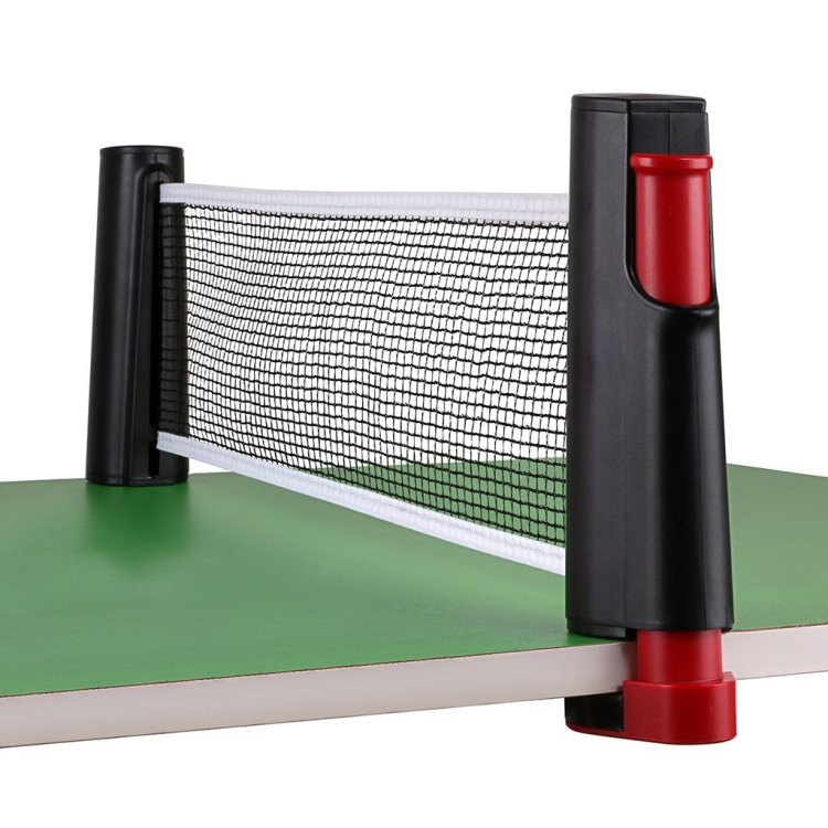 ポータブル卓球用ネット 最大幅1.9m 伸縮式 ご家庭のテーブルが卓球台に 取付簡単 クランプ式支柱 収納便利 軽量 簡易型ピンポンネット アウトドアでも 携帯式卓球ネット LST-PPN190C