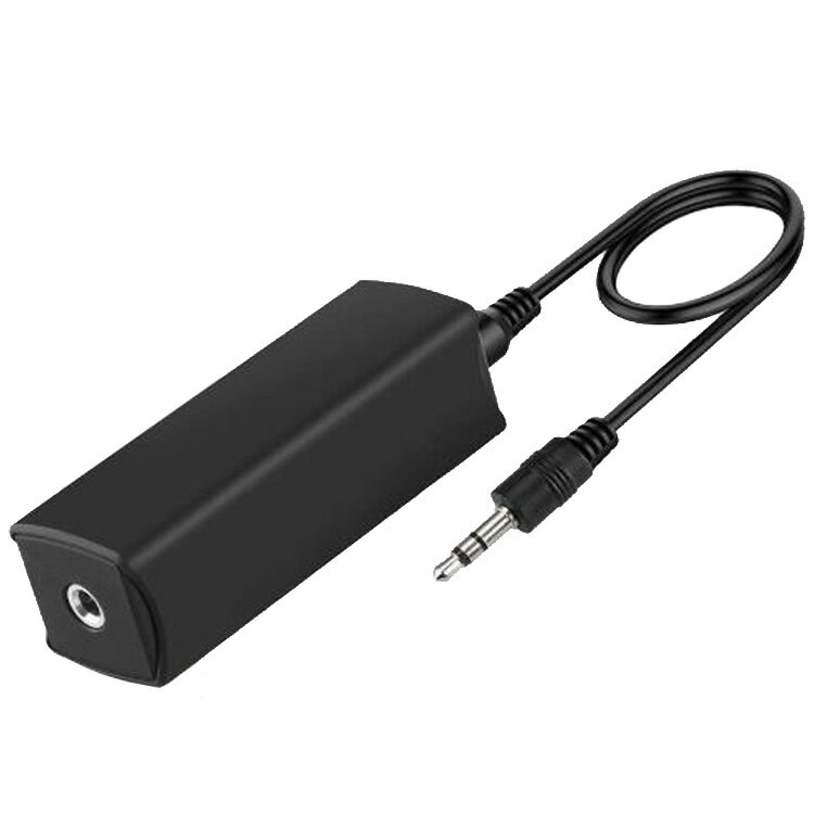 グランドループアイソレーター ノイズフィルタ ノイズ除去 3.5mmオーディオジャック対応 オーディオケーブル付き スマホ MP3プレーヤー パソコン スピーカ...