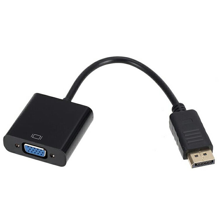 DisplayPort1.4 to VGA変換アダプタ 1080P デジアナ変換 サブモニター 拡張 LST-DP2VGAMS