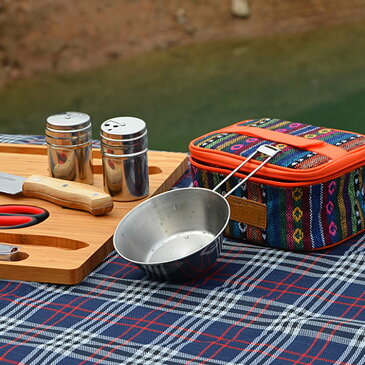 アウトドア用ステンレスクッカー 折り畳み式 カップ ミニフライパン 取り皿 300ml 携帯用調理器具 耐食 耐熱性 収納袋付 LST-HIKPTC304