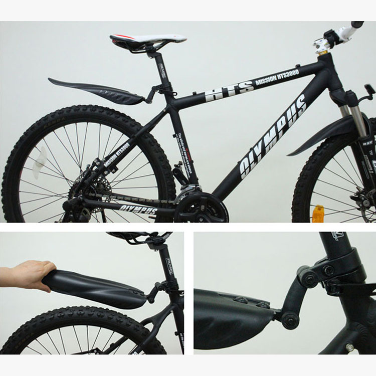自転車泥よけ前後セット マッドガード フェンダー 後部用角度調整可 耐久性 フロン...