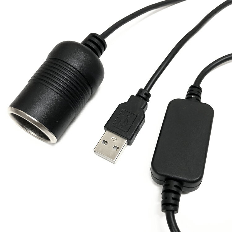 USB�ͥ������Ÿ��Ѵ������֥� �������12V/1A USB�Ÿ��򥷥����Ÿ����Ѵ� 5V��12V �������ݡ��� ����С����� ��Ĺ90cm �Ÿ������åȥ����֥� LST-DC52CIG12
