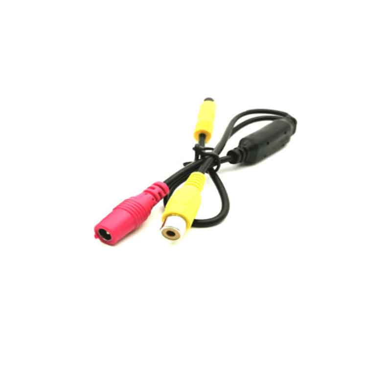 4PIN-RCAビデオケーブル 映像変換ケーブル 4ピン/ RCA（A/V）コネクタ 変換アダプタ RCA-4ピン変換 リアカメラ変換コネクタ 4ピン映像変換アダプタ LST-MINI4PINDC