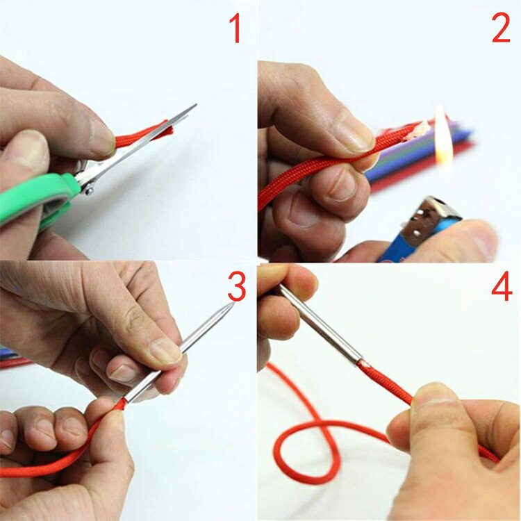 【10点セット】パラコードニードル 編み針 ブレスレットの作成に クラフト 手芸 編...