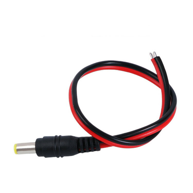 バックカメラや車載モニター用DC電源ケーブル 長さ1M DC Power Plug Pigtail Cable LST-DC12V1M 送料無料