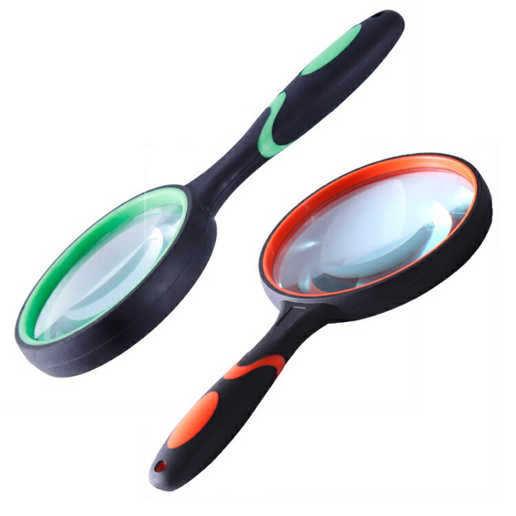 ハンドルーペ 拡大鏡 直径約100mm ガラスルーペ 握りやすいグリップ 虫眼鏡 老眼 スマホ 新聞 読書ルーペ 昆虫観察 工芸品 骨董 宝石 貴金属 LST-...