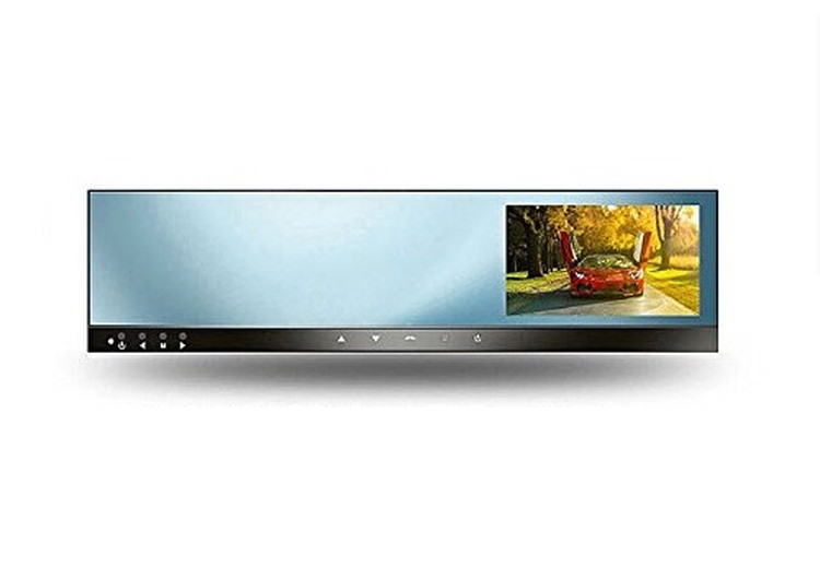 ミラーモニター＋バックカメラセット 広角170度レンズ ガイドライン表示機能 4.3インチ 防水 超薄型設計 ドライブレコーダー内蔵 LST-DRVC200