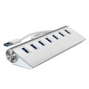 USB3.0 Ef[^] 7|[gHUB ő5Gbps Windows MacPro MacBookAirΉ A~ Vo[ LST-U3HUB7P