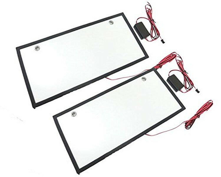 字光式ナンバープレート用LED お得な2枚セット 全面発光 12V専用 薄型 LST-LED307