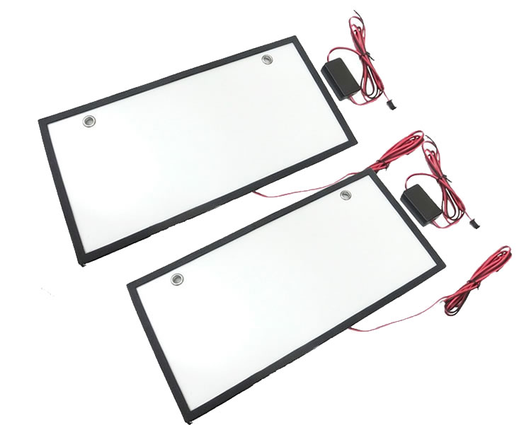 乐天商城 - 【大型車用】字光式ナンバープレート用LED お得な2枚セット 全面発光 24V対応 トラック・バス 薄型 LST-LED425