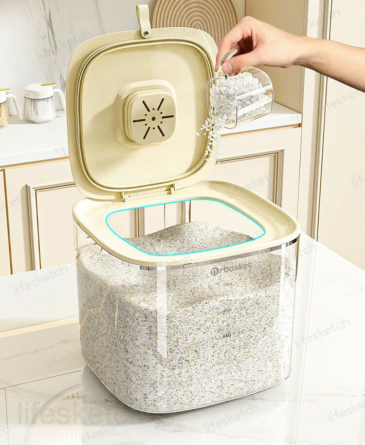 密閉米びつ 米びつ 5kg 10kg 米櫃 ふた付き お米収納 大豆 小豆 台所 おしゃれ キッチン用品 キッチン収納 米箱 防虫 五穀収納 大容量 収納ジャー お米保存容器 ケース 穀物 コーヒー豆 シンプル 北欧 キャットフード