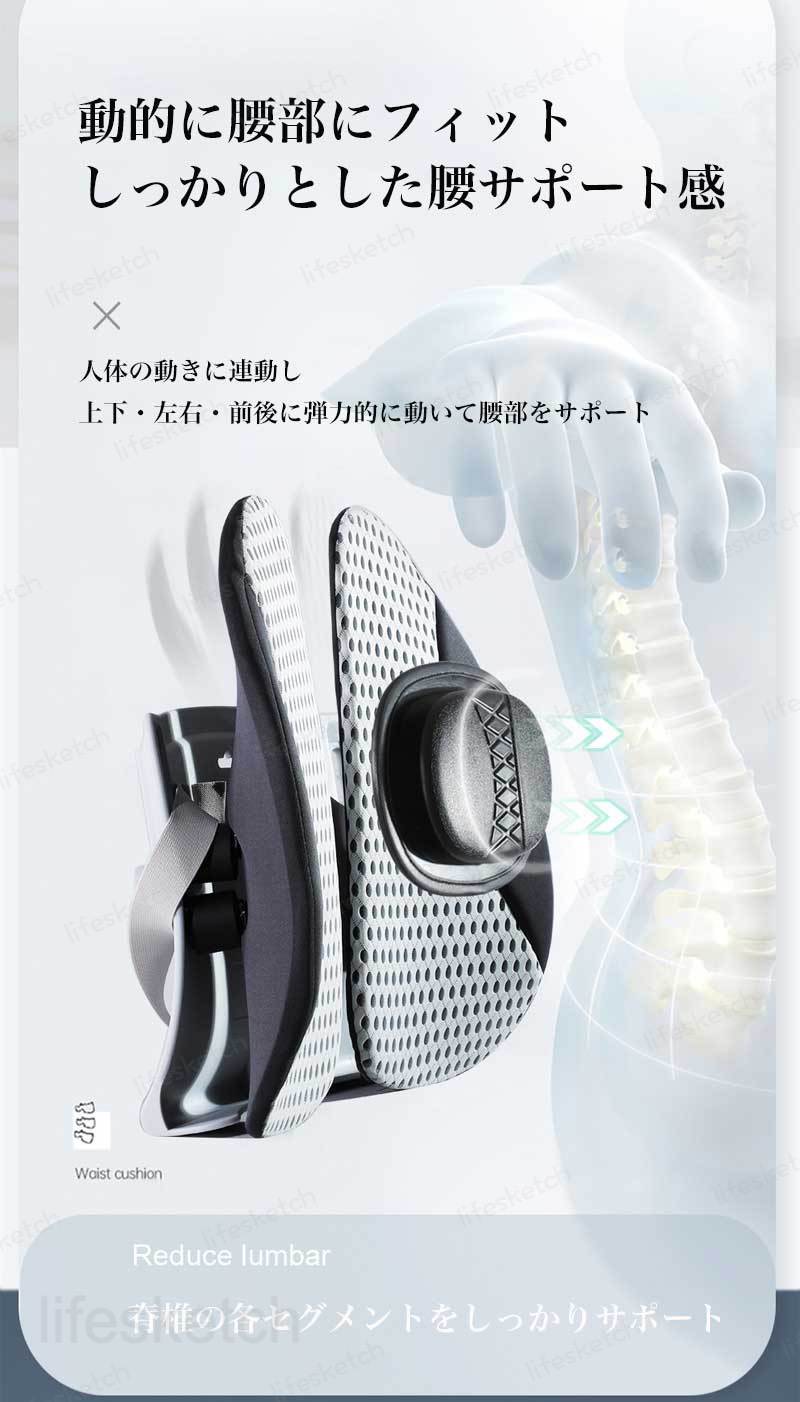 腰クッション 背もたれクッション 椅子 低反発 ウレタン 腰痛対策 猫背改善 姿勢矯正 骨盤サポート 人間工学 背中サポート オフィスチェア 車 ドライブ テレワーク 在宅勤務 座り仕事 美姿勢 厚手 父の日 母の日 プレゼント