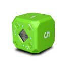 TimeCube Plus プリセット タイマー LEDライト4つ/アラーム付き 時間の管理用 カウントダウン設定 (グリーン - 1分 5分 10分 15分)