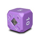 TimeCube Plus プリセット タイマー LEDライト4つ/アラーム付き 時間の管理用 カウントダウン設定 (パープル - 5分 10分 20分 30分...