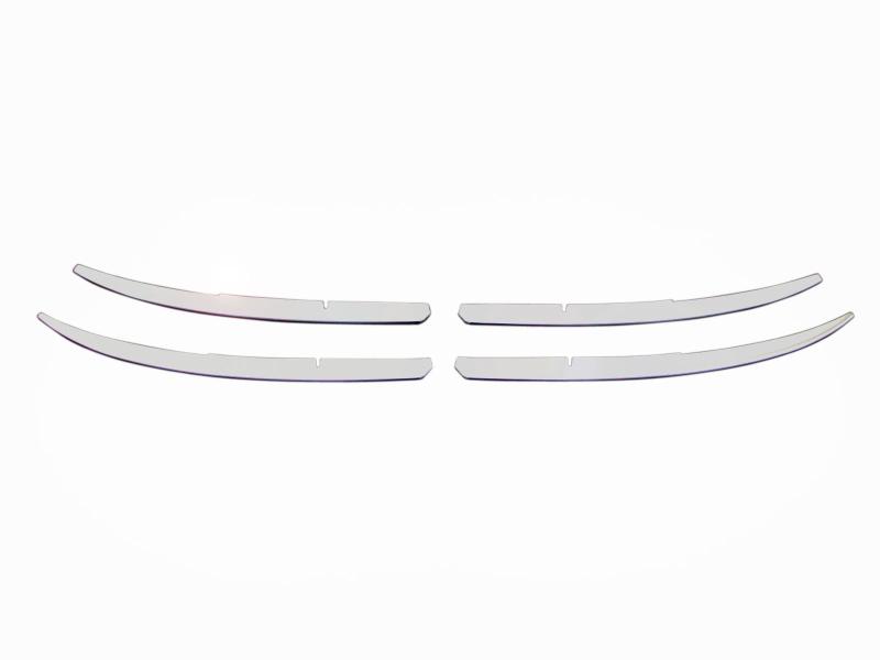 BRIGHTZ クラウン 200 201 202 203 後期 超鏡面ステンレスメッキフロントバンパーモール 4PC Cタイプ 【 FBUM-MOL-021 】 GRS200 GRS201 GRS202 GRS203 GRS S200 S201 S202