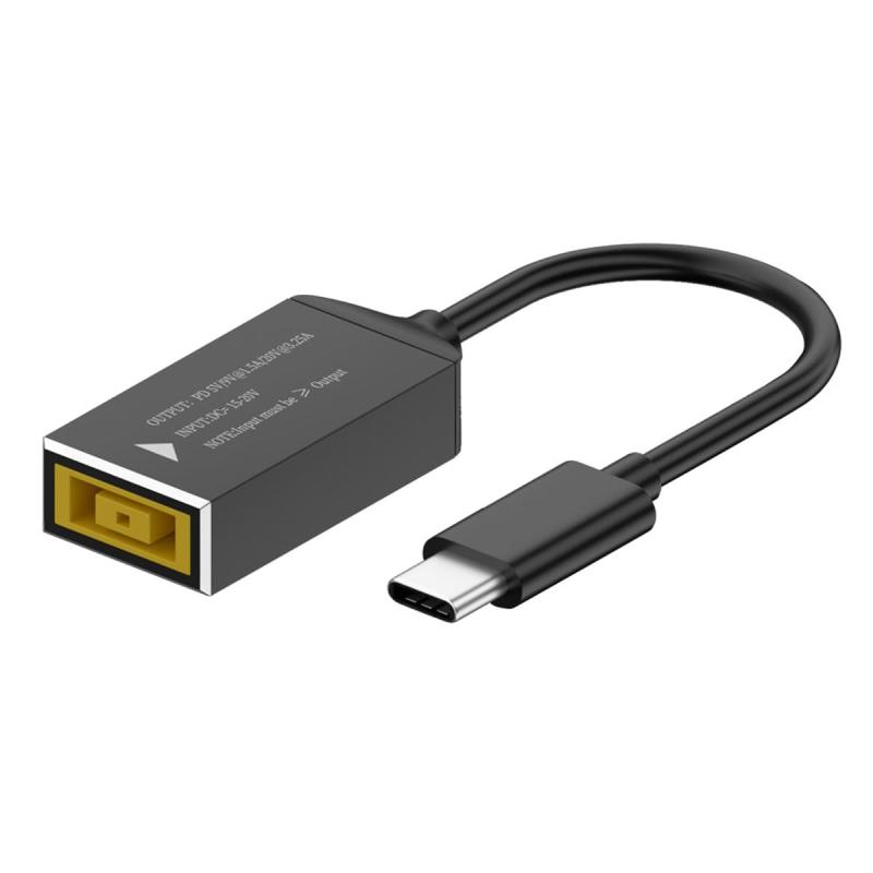 CYケーブルDC 20 Vジャック入力USB-C Type-C出力90度直角電源プラグ充電ケーブルPD 9 V 5 V 20 V