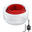 2PCS 60mm ホールソー そし125mmて ダストカバー 電動ドリル 木材のに 薄い金属板 鉄アルミ石膏ボード プラスチック PVC DIY ホールカッタ...