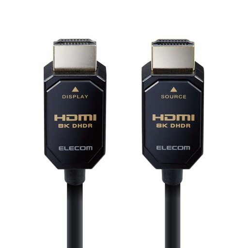 エレコム HDMIケーブル 8K (60P) / 4K (120P) アクティブオプティカル 長尺 ウルトラハイスピード 無給電タイプ エレコム HDMIケーブル 8K (60P) / 4K (120P) アクティブオプティカル 長尺 ウルトラハイスピード 無給電タイプ