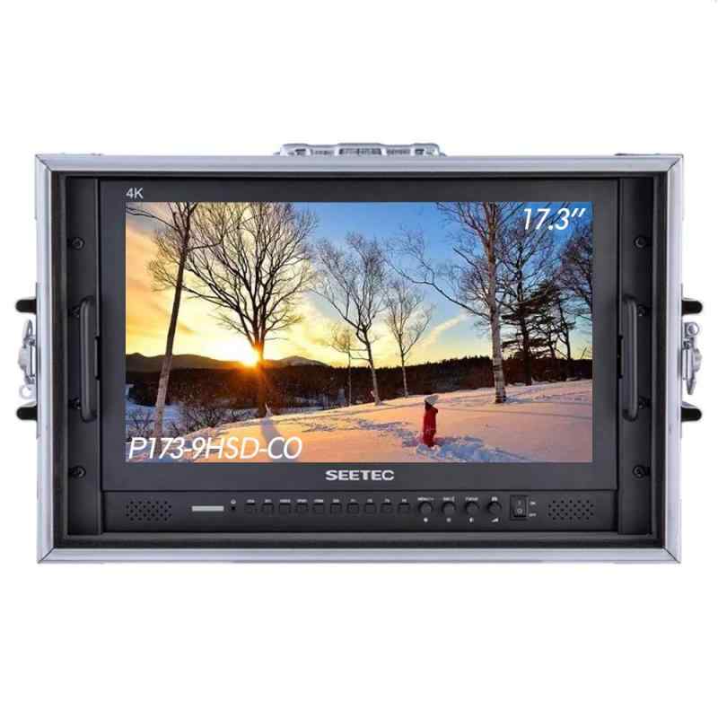 SEETEC P173-9HSD-CO 17.3インチ1920x1080デスクトップモニター(ブロードキャストLCDモニタリング用)、3G-SDI 4K HDMI AV YPbPrフルHD 8ビットでプロフェッショナルライブイベントポストプロダクションデ