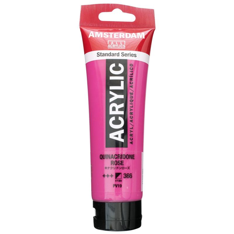 ターレンス アクリル絵具 アムステルダムアクリリックカラー ローズ/バイオレット 120ml