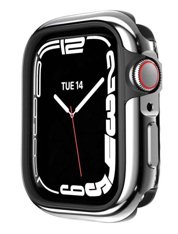 【MagEasy】 Apple Watch Series 8 / 7 45 mm 対応 ケース 米軍 MIL規格 耐衝撃 アルミ × TPU 保護ケース 衝撃 吸収 シンプル Appleウォッチ 保護 カバー [ Apple AppleWatch8 Ap(2)