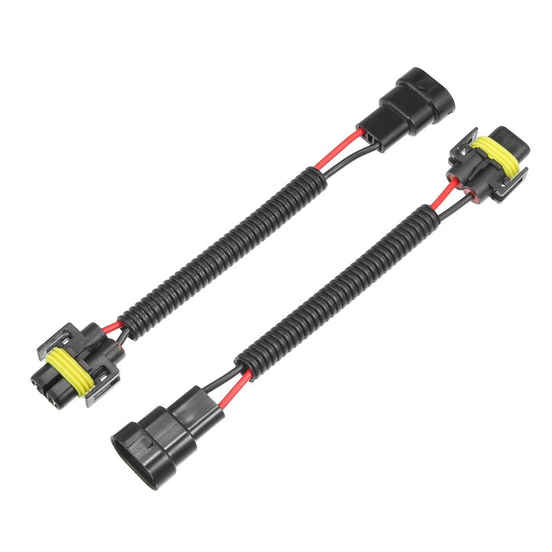 A ABSOPRO ヘッドライトソケット 延長 変換 ワイヤー ハーネス フォグランプ バルブ 電球ソケット ソケット アダプター 延長ケーブル 9005 9006オス-H8 H9 H11メス ユニバーサル 車 トラック用 耐久