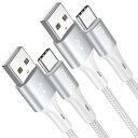 USB Type C ケーブル【1M 2本セット】RAVIAD タイプ C ケーブル 高耐久編組ナイロン USB充電ケーブル(2)