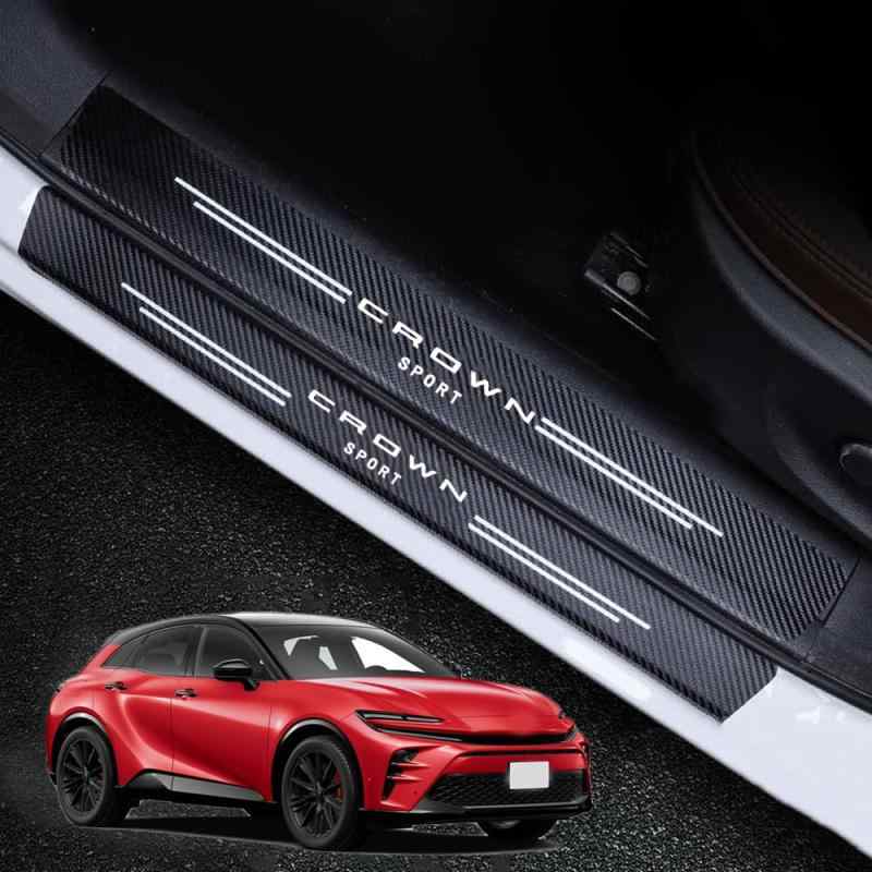 LSMQCPJ FOR クラウンスポーツ 36系 車のドア保護ステッカー サイドドアシルストリップ 車用ステッカー..