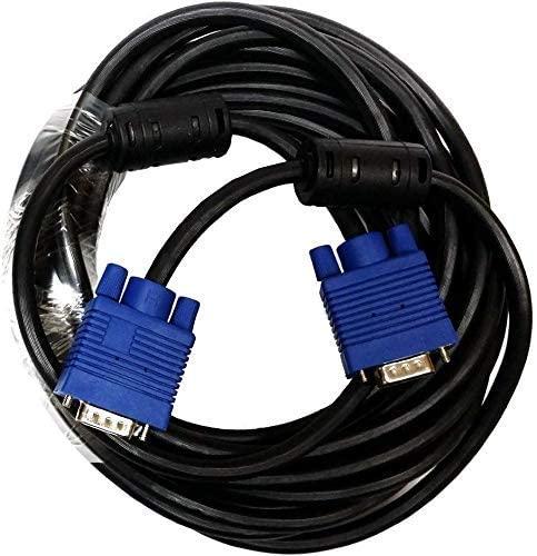 VGA ケーブル15ピン オス・オス 延長ケーブル コネクタ ディスプレイ、テレビ デ、プロジェクター、HDTV等に適用 解像度高ノイズに強いダブルコア付