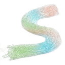 ゲリラセール!!マルチカラー ガラスビーズ 多面カット 4〜4.5mm 1連 p-1705