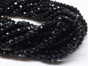ゲリラセール!!ブラックスピネル ボタンカット 3×2.5mm 1連