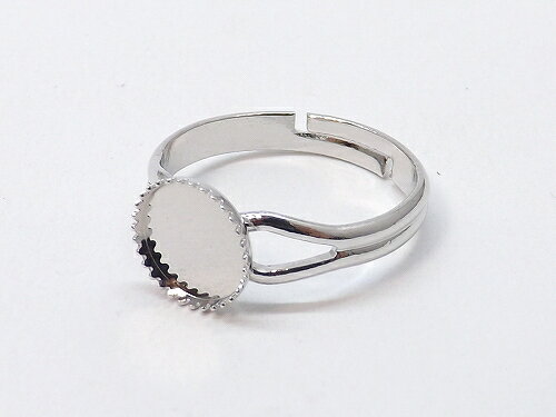 フリーサイズ　リングパーツ　指輪パーツ　1個入り　p-1451