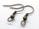 【ピアス パーツ】ピアスフック ピアス パーツ 古美色 10セット入り pa-0132