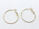 フープピアス ゴールド 直径30mm 1ペア pg-0562 ピアス フープピアス アクセサリー ピアスパーツ ビーズパーツ ビーズ アクセサリー パーツ (4)