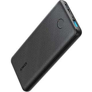 Anker PowerCore Slim 10000 モバイルバッテリー 大容量 薄型 10000mAh iPhone ＆ Android 各種対応 USB-C入力ポート/PSE技術基準適合 PowerIQ｜スマートフォン 10000 薄型 大容量 安心 安全 携帯電話 コンパクト 定電流モード スマホ