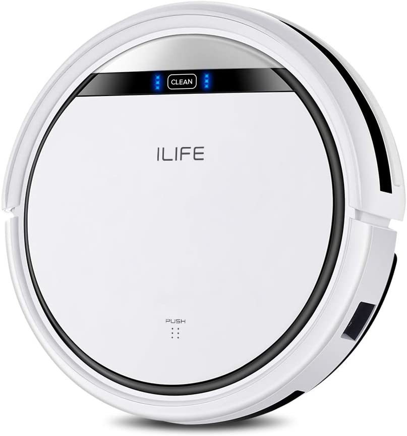 ilife v3s pro ロボット掃除機 薄型 自動充電 自動掃除機 自動掃除 掃除機 そうじき お掃除ロボット 掃除ロボット ロボット 自動 一人暮らし 落下防止 強力吸引 衝突防止 ペットの毛 丸型 ホワイト 家電 便利家電 おしゃれ