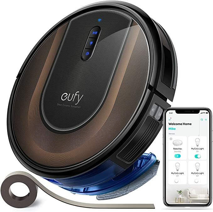 Anker Eufy ユーフィ RoboVac G30 Hybrid ロボット掃除機 2-in-1 吸引 水拭き両用 スマート ダイナミック ブラック 掃除機 コードレス 便利 そうじ 掃除 アンカー 強力 吸引 薄型 ロボット スマホ クリーナー 吸引力 送料無料 水拭き